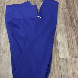 Blue Athletic Leggings Nike dri fit small